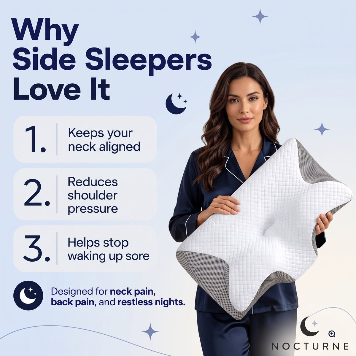 Nocturne Contour Relief Pillow